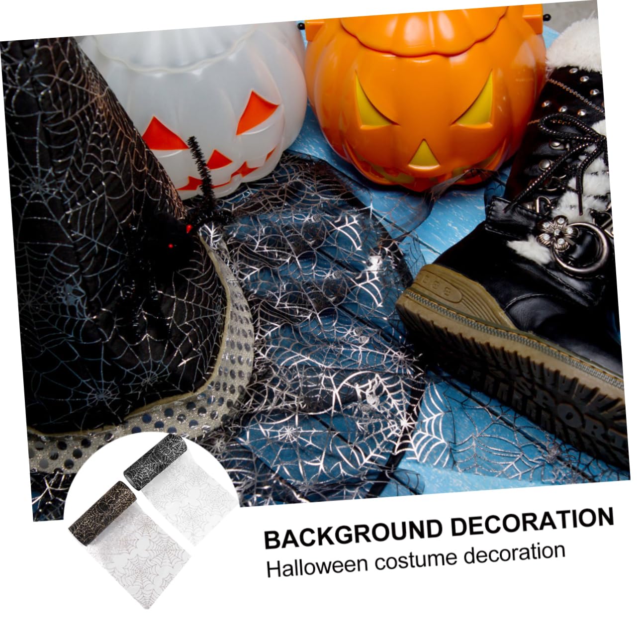 EXCEART 3 Set Di Decorazioni Di Halloween Ragnatela Ragnatela Gigante Tulle Per Halloween Tulle Garza 2 * 3
