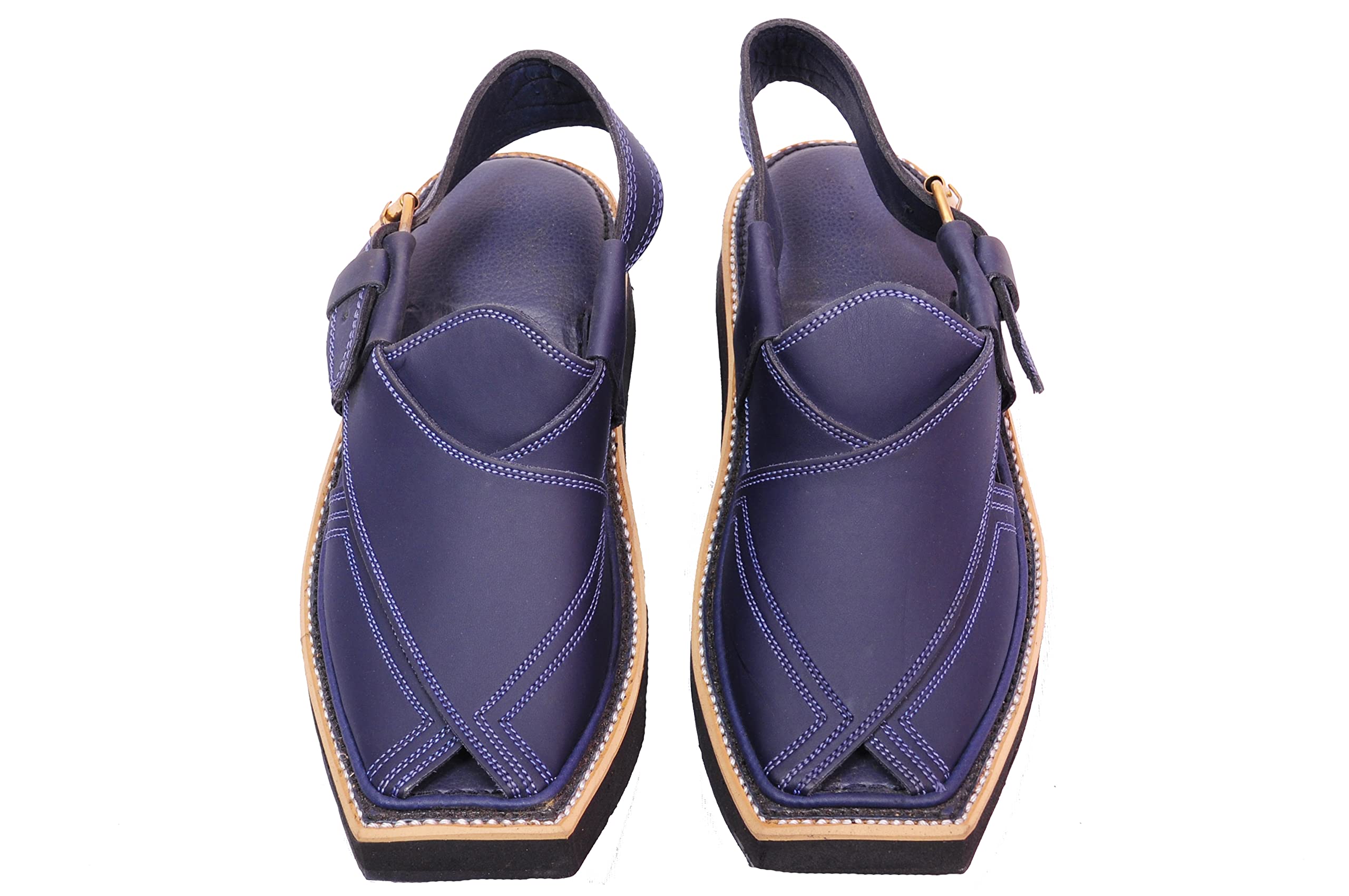 Peshawari Sandal Kaptan for Men - Blue-picture-12