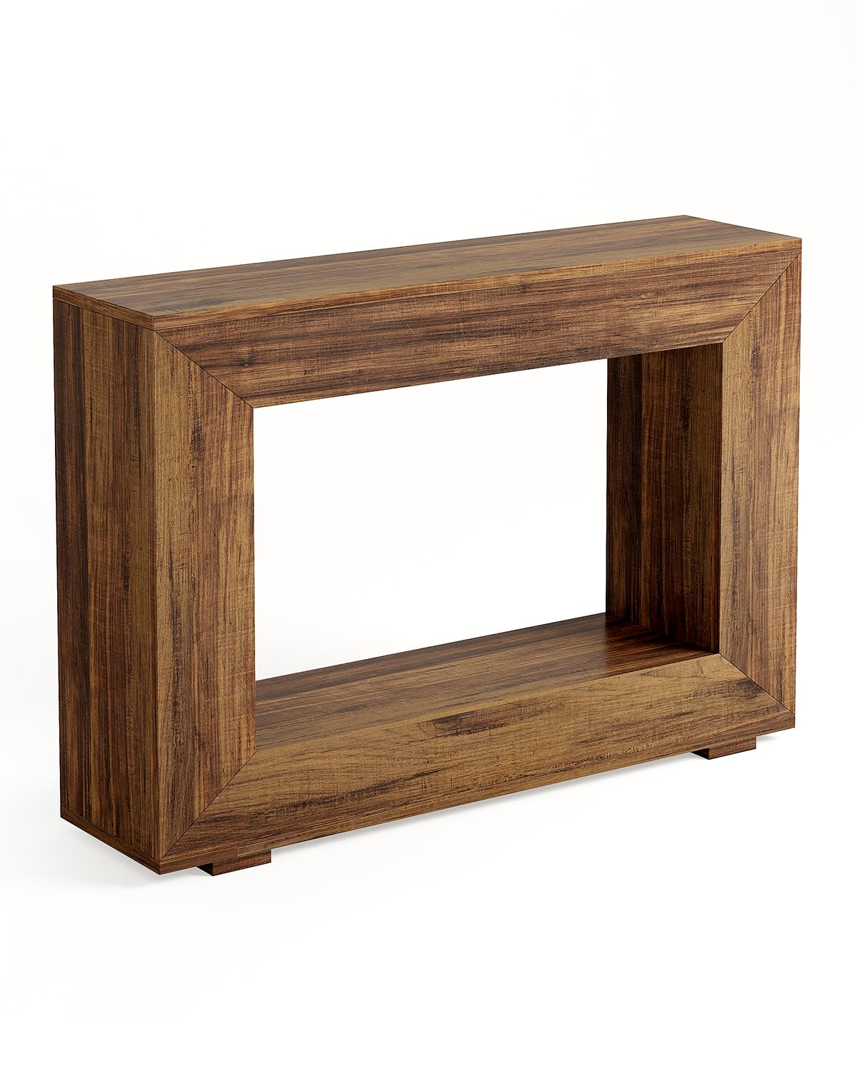 LITTLE TREE Tavolo consolle da 119 cm, divano con contenitore, mobili moderni da ingresso per corridoio, divano lungo e stretto, tavolo da ingresso per soggiorno, marrone