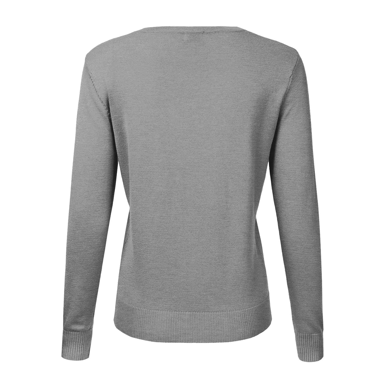 Generisch Cardigans para mujer elegante e informal bolero para tops vestido cárdigan de verano manga larga suéter de punto estrecho transpirable con botones chaqueta camisa con cuello en V ligero