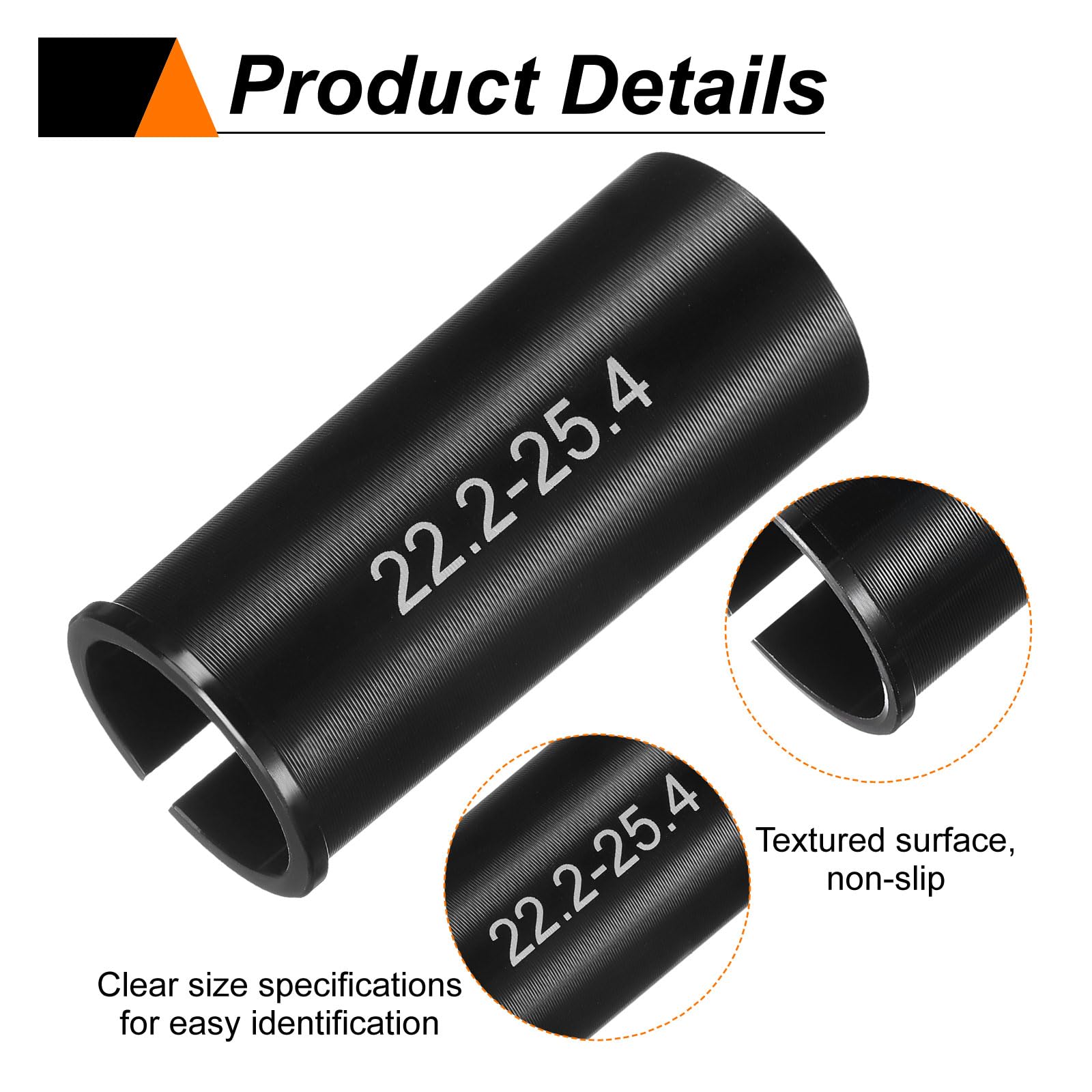 sourcing map Alloy Bike Seat Post Reducer Shim Aluminum Bicycle Reducing Sleeve Conversion Seat Post Tube Adapter for Mountain Bike Road Bike City Bike