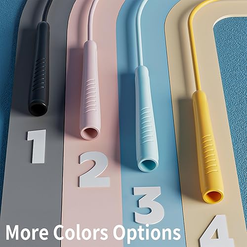 Miniatura 6 de Cuerdas de saltar para niños, cuerda de saltar ajustable para niños con asas de ABS y cuerda de PVC para niños, estudiantes y niños pequeños