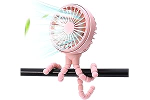 LAT Pink Stroller Fan