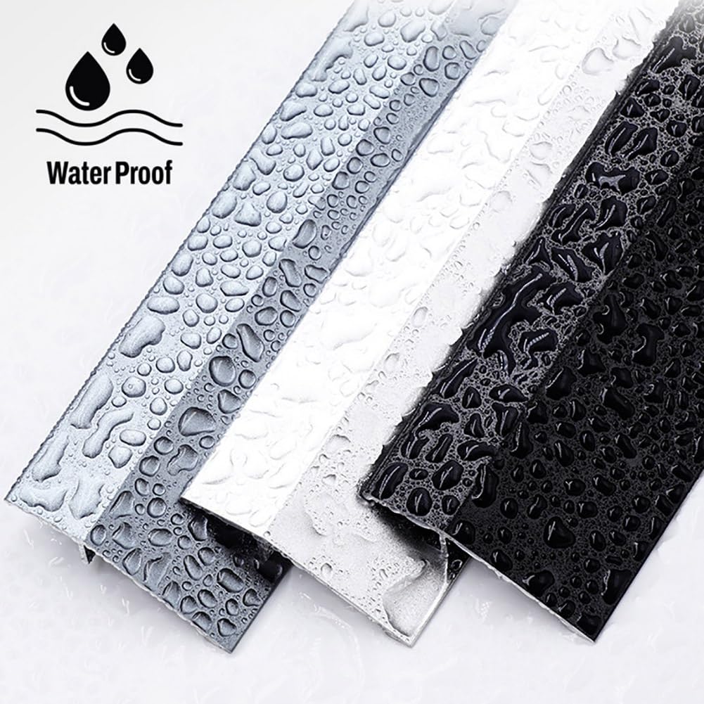 Türschwellenrampe aus Aluminium, 120 cm/150 cm lang, Übergangsprofile für Höhenunterschiede von 8–12 mm, Übergangsleiste für Laminat, Teppich und Fliesen(Silber,4.5x120cm)