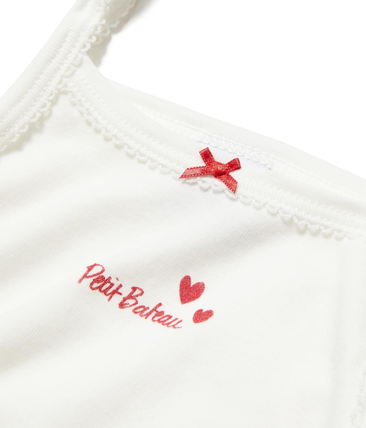 Petit Bateau Girls 2 Pack Heart Print Tank TOP Style A00FQ Sizes 2-12 Years