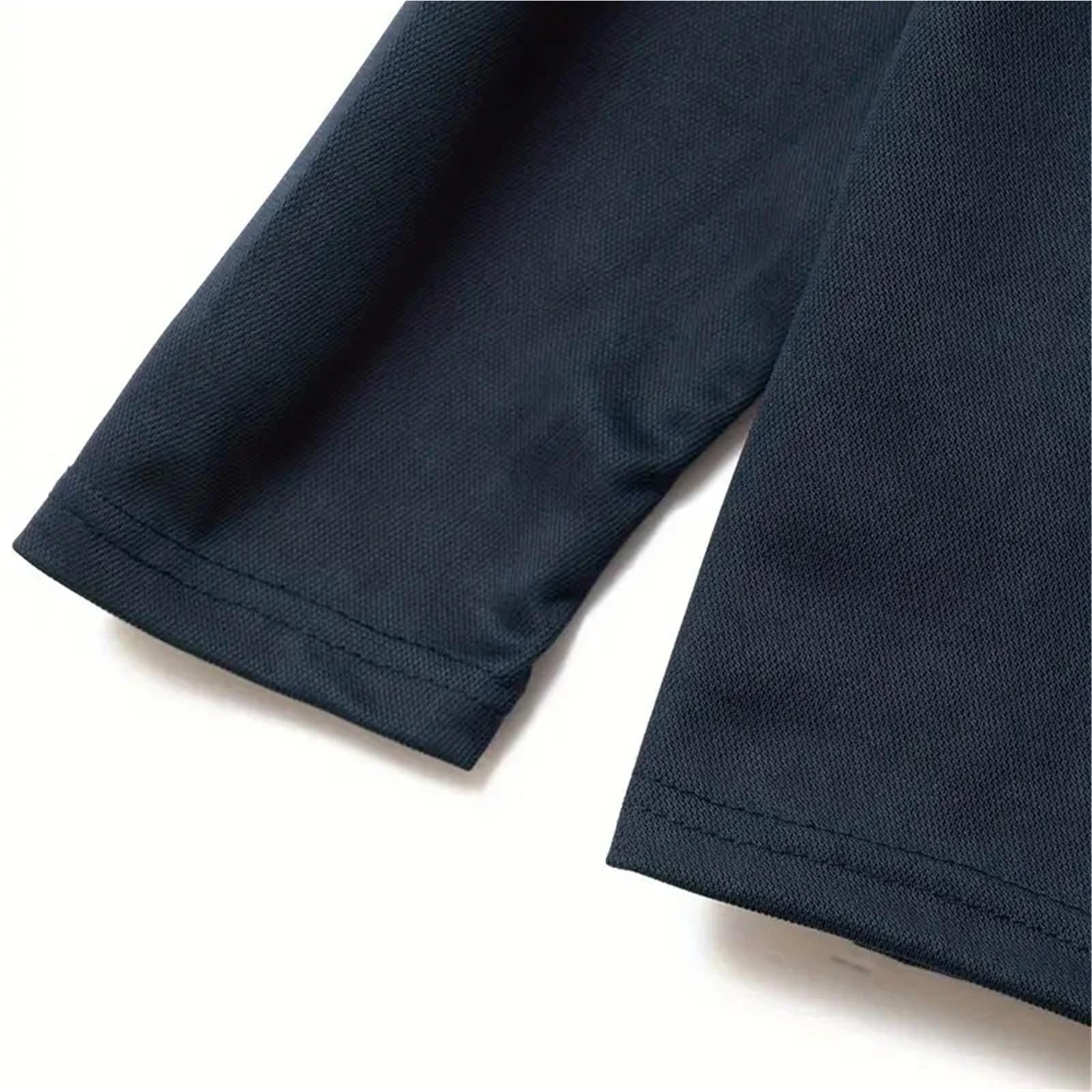 Polo da Uomo a Maniche Lunghe, Casual, Lavoro, alla Moda, Classica, con Risvolto, Taglie Forti, Primavera e Autunno per Golf Tennis