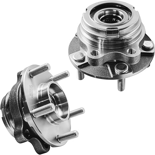 Detroit Axle - Bujes de rodamiento de rueda delantera de 2,5 L para Nissan Altima 2007-2013, conjunto de rodamientos de rueda y conjunto de cubo