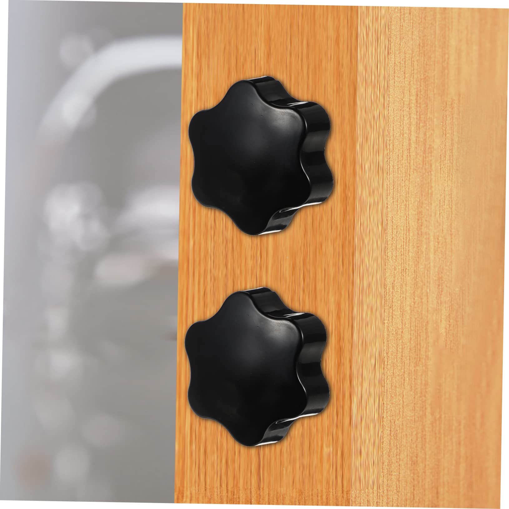 NAMOARLY 4pcs Clamping Screw Knob Hex Screw Knobs Star Knobs Electronic Equipment Knob Traffic Light Lamp Flan Mold with Lid Sufficient Quantity Knobs Handle Clamping Knobs Thread Head Abs