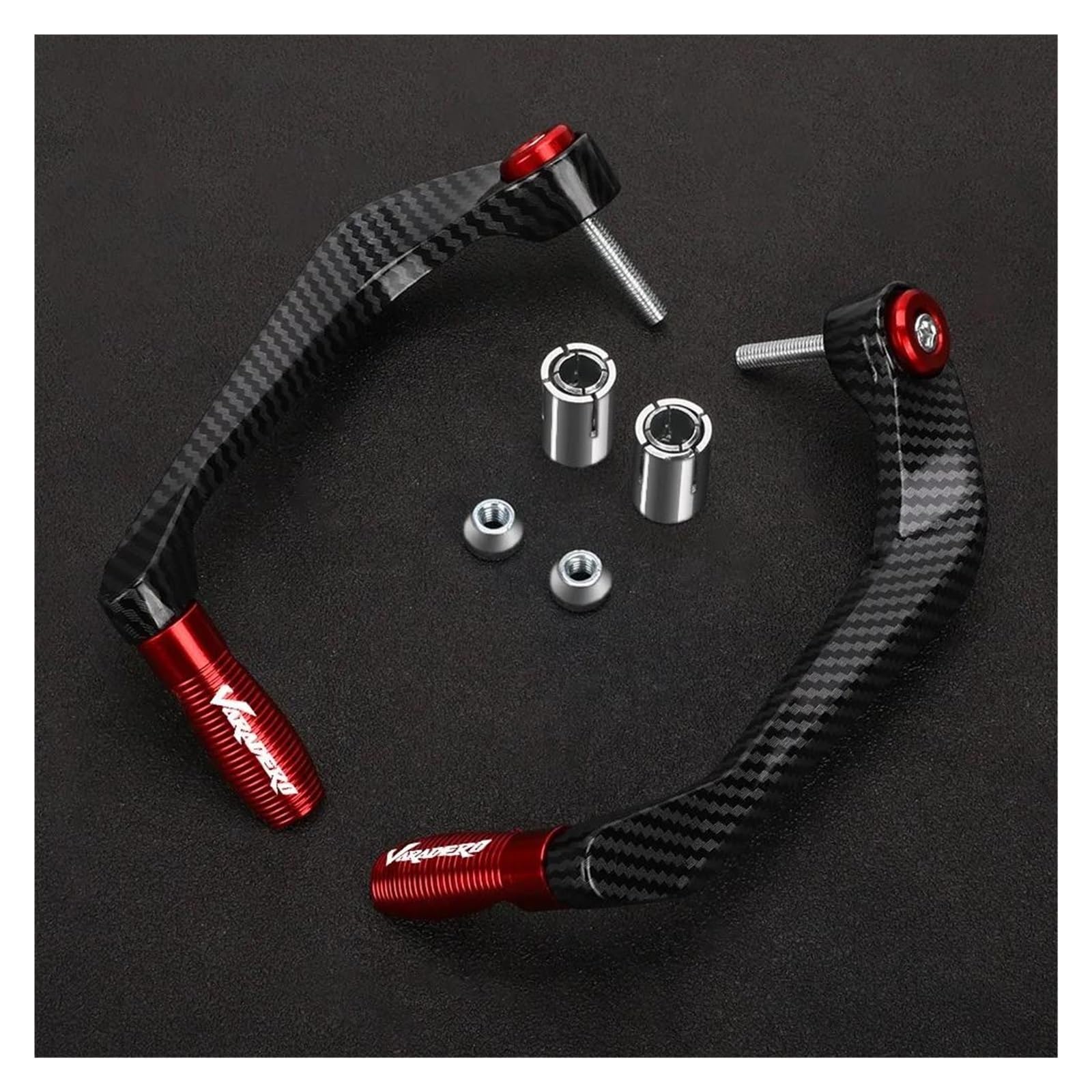 Hgycdnjf Rood For Xl125v Xl1000v Varadero Xl 125 1000 V 125V Motorcycle Cnc Handlebar Brake Clutch Lever Hand Guard Protector Handguard(Rood)
