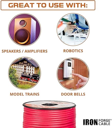 Miniatura 3 de Alambre primario de calibre 12, paquete surtido de 10 rollos, 100 pies de alambre de aluminio recubierto de cobre por rollo