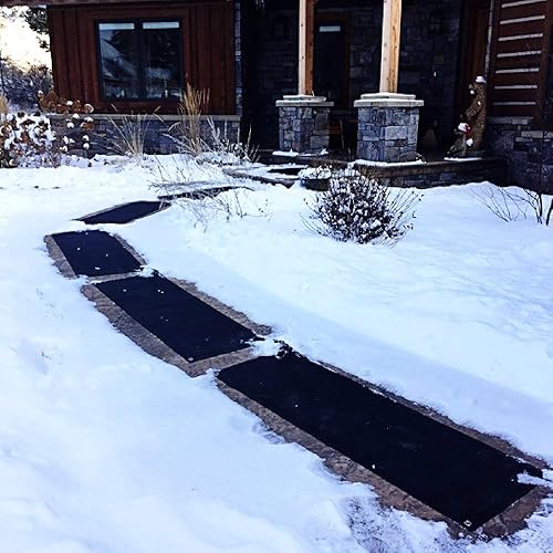 Miniatura 2 de HeatTrak Alfombrillas térmicas para derretir la nieve, tapetes térmicos para exteriores para pasillos, tapetes eléctricos para derretir nieve para