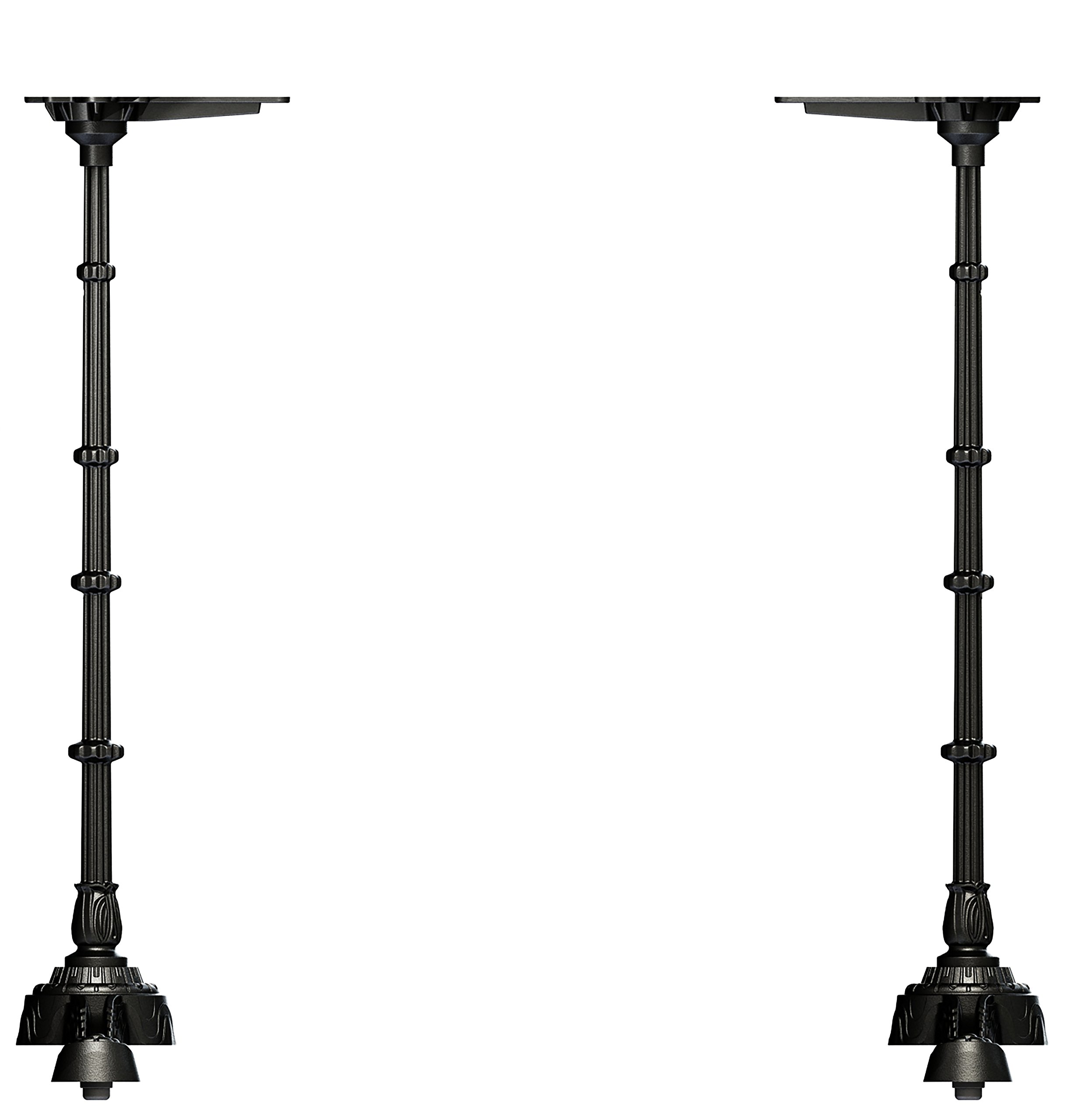 FLAT AUTO-ADJUST PT23 Self-Stabilizing Vintage Style Bar Height (Overall height 40.75