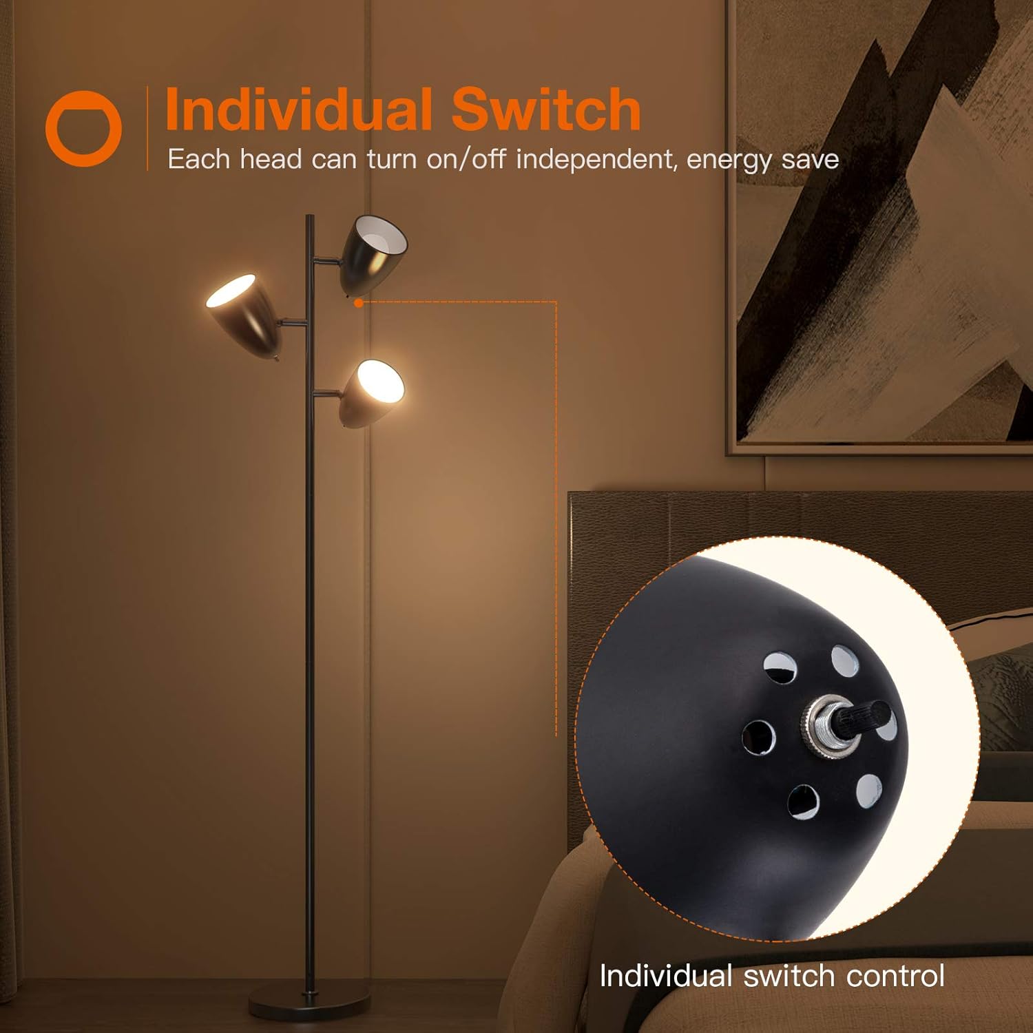 Get Discount Offer addlon Tree Floor Lamp with 3 Adjustable Rotating Lights and Matching LED Bulbs, Standing Tall Pole Lamps for Living Room, Bedroom, Home, Office - UL Listed, Black Flash Deals - 40% OFF addlon Tree Floor Lamp with 3 Adjustable Rotating Lights and Matching LED Bulbs, Standing Tall Pole Lamps for Living Room, Bedroom, Home, Office - UL Listed, Black