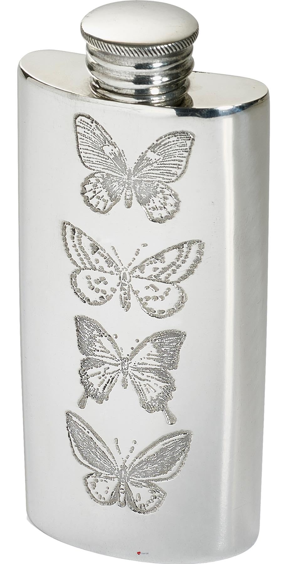 Flasque en étain anti-fuite vis haut I LUV LTD compacte pour spiritueux
