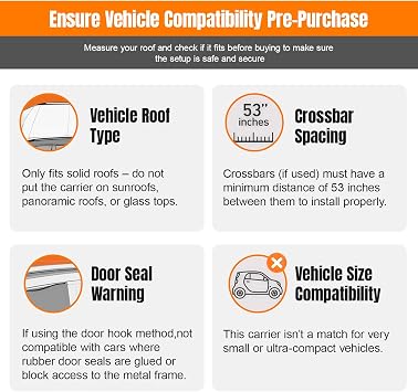 Sailnovo Rooftop Cargo Carrier Roof Bag, 20 Cubic feet Soft Waterproof Car Roof Bag fit Cars with/Without Rack, 6 Tie-Down Straps, 6 Door Hooks, Foldable Car Top Carrier for Road Trip Camping Travel