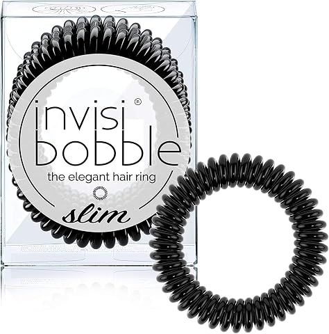 Invisibobble Slim True Black Askılı Paket Saç Lastiği