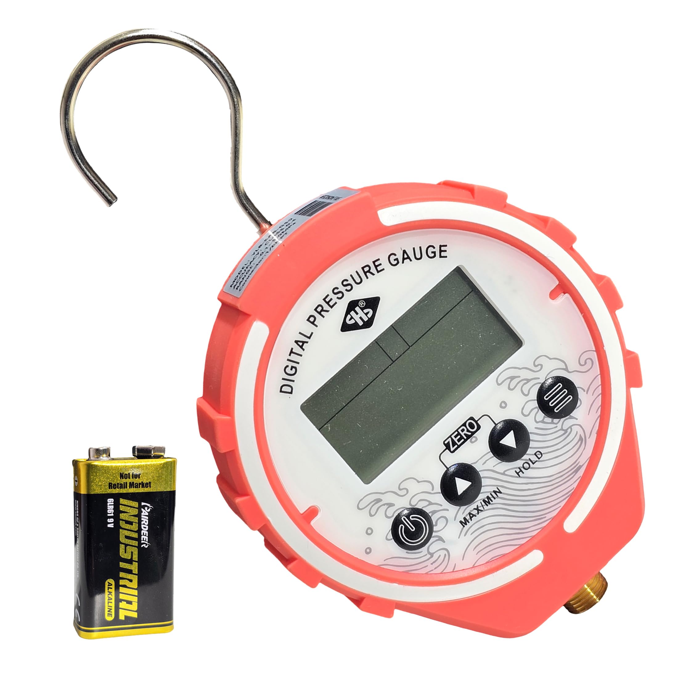 Digital Craft Digital Manifold Pressure Gauge HVAC Refrigeration Tester with Vacuum Meter & Temperature for R22 R32 R134 R404 R410-picture-26