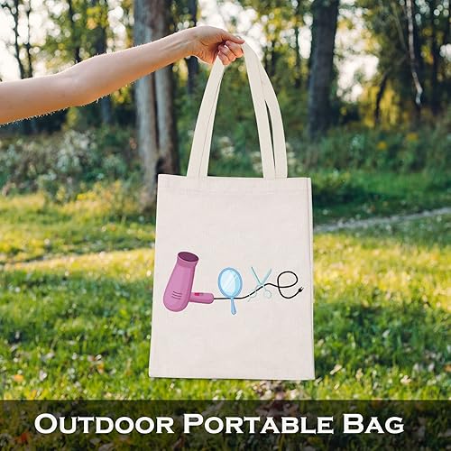 Miniatura 5 de LEVLO Bolsa de compras para estilistas, regalo para peluquería, objetos, tarot, barbería, reutilizable, bolsa de mano para mujeres, BFF