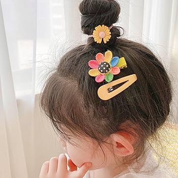 ふりる♡ハート♡ベビーヘアクリップ　ヘアゴム ♡ぷっくりハート ベビーキッズヘアクリップ ヘアゴム ベビー