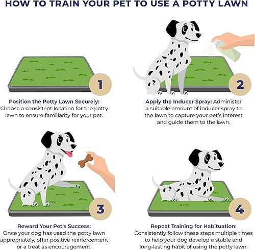 Miniatura 5 de Almohadilla para orinar de cachorros de césped artificial hecha en Estados Unidos para perros y mascotas pequeñas, almohadilla reutilizable de