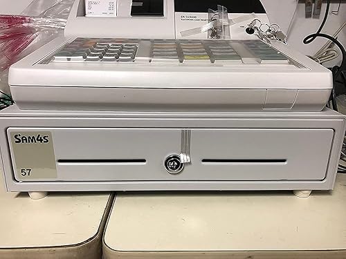 Miniatura 7 de HK SYSTEMS SAM4S - Bandeja de dinero para cajón de efectivo, agarrador de alambre de metal 57 con cubierta húmeda de 160 teclas, 5 billetes y 5