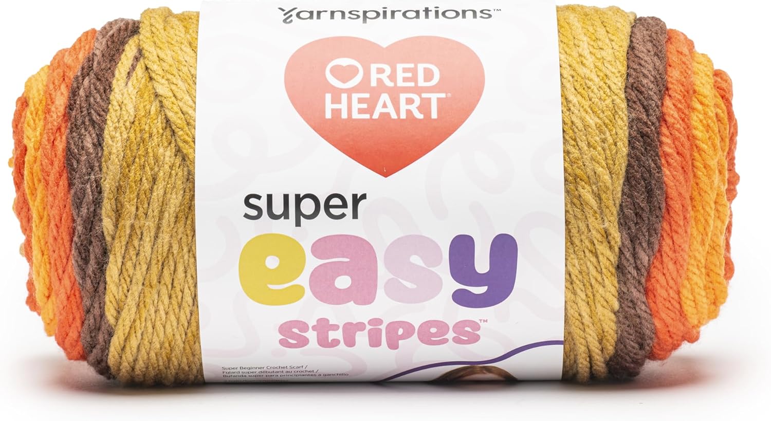 Red Heart Super Easy Bonfire Yarn - 3 Pack of 198g / 7oz - Acrylic - #6 Super Bulky - 189 Yards - Knitting/Crochet