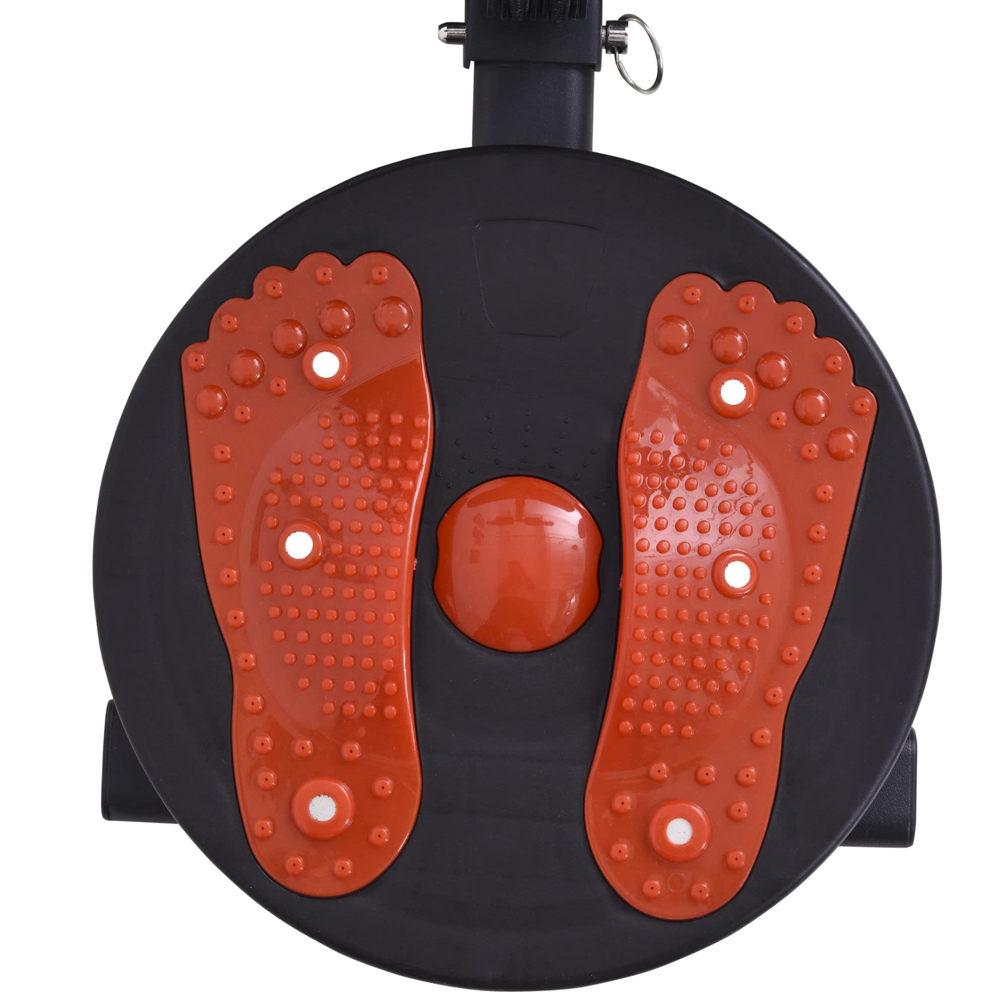 HOMCOM Banc de musculation banc pliable de fitness avec oreiller multifonction sit-up entraînement abdominaux bras dossier hauteur réglable à 3 niveaux acier 53 x 166 x 52-60 cm noir rouge