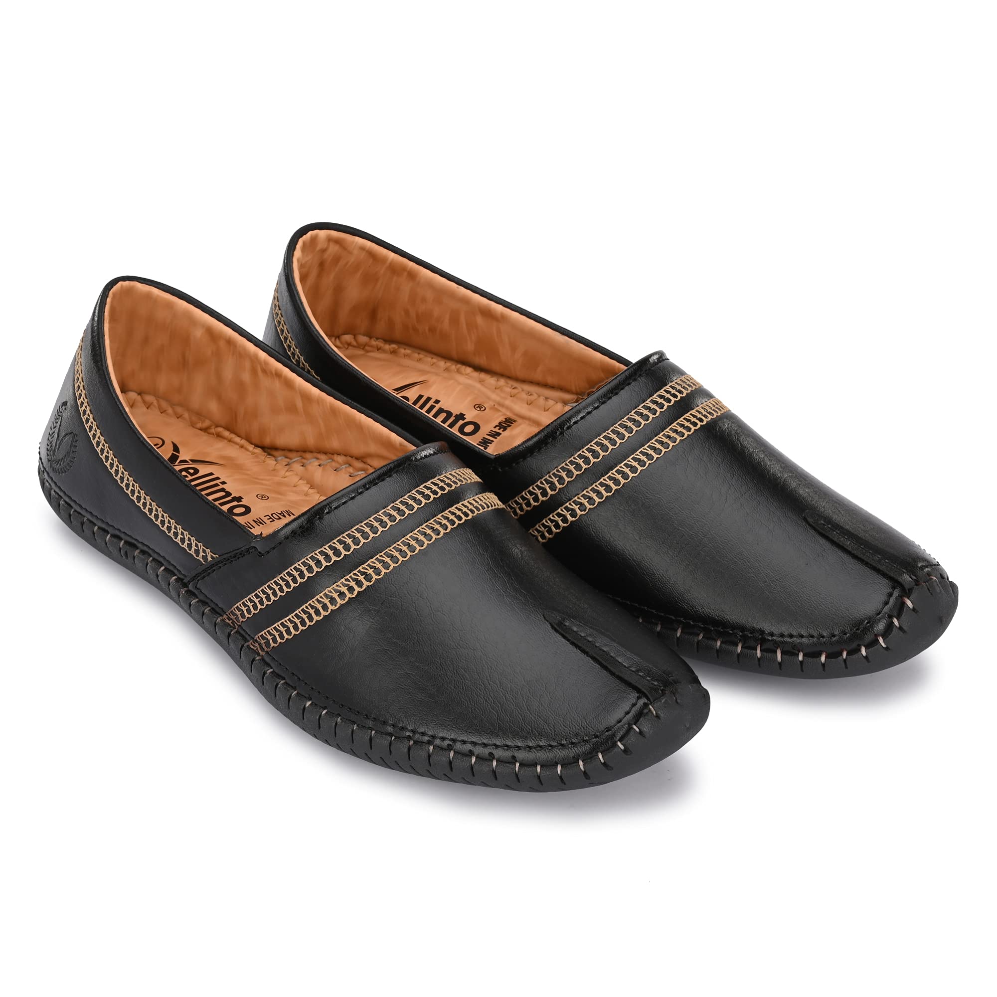 Vellinto Mens Ethnic MOJARIS Jutis for Me Brown (B09D5MGC9W) Amazon Price History, Amazon Price Tracker