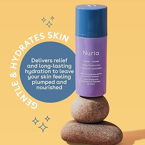Miniatura 2 de Nuria - Hidratante diario para la cara, hidratante facial sin fragancia para pieles sensibles, con hierba de algodón, manteca de karité y manteca de