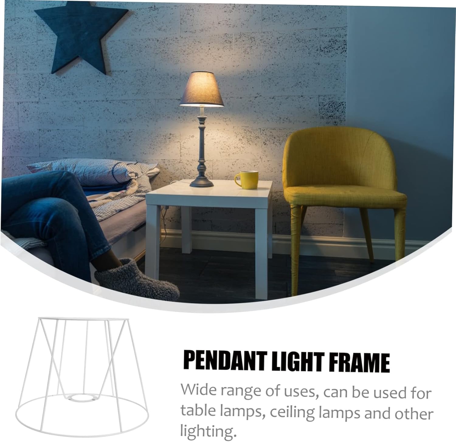 Elegant Lampshade Ring Frame Sturdy DIY Lighting for Chandeliers and Ceiling Lamps Easy to Install Compatible with Fixtures Height