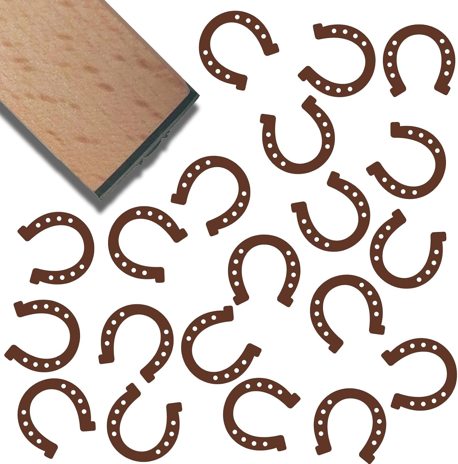 CRASPIRE 3/5 Inch Mini Wooden Rubber Stamp Shoe Foot Print Pattern Small Wood Stamps Vintage Reusable for DIY Scrapbooking Journaling Album Card Making Planner Envelope Photo
