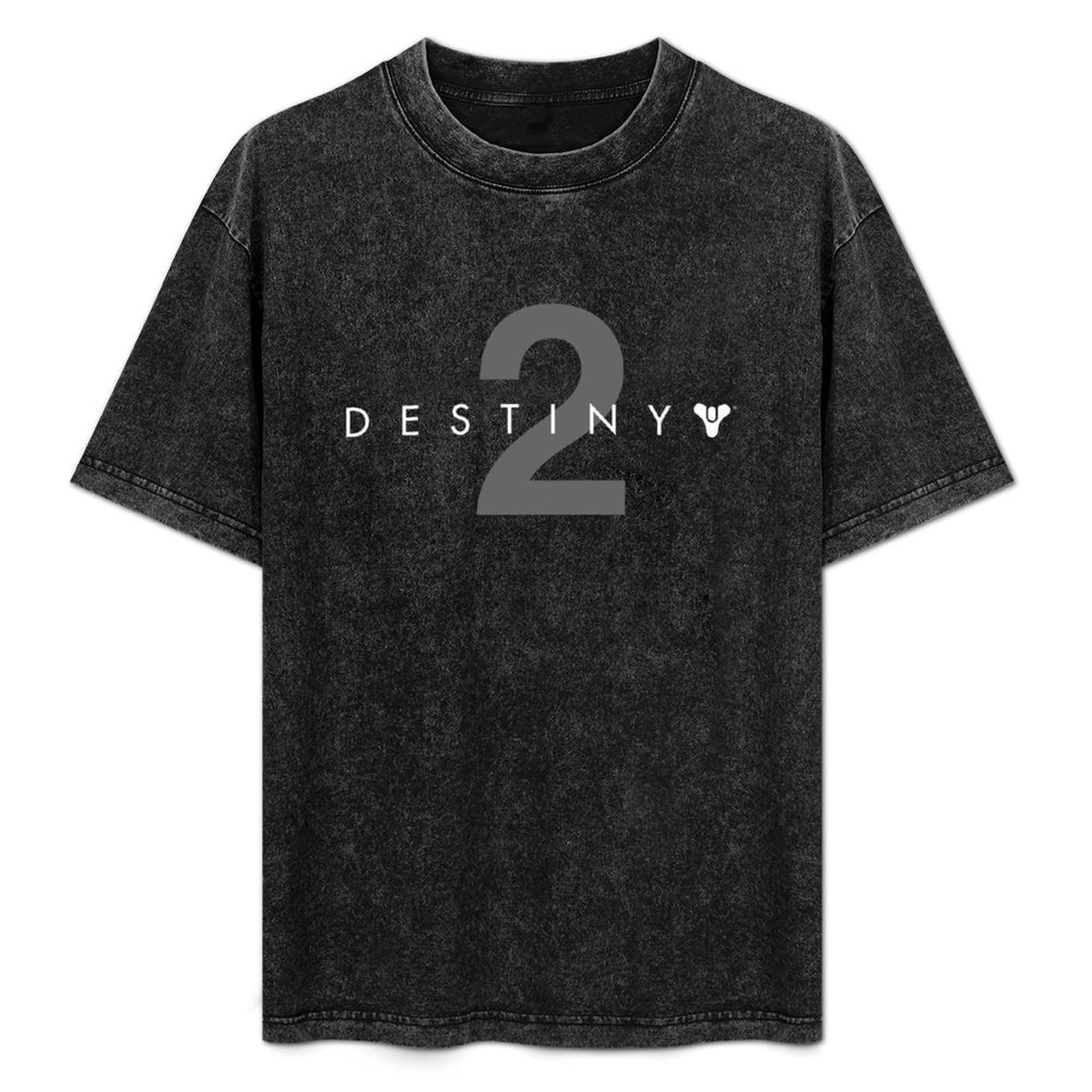 Shuizilang Unisex Black Destiny 2 Graphic Tee For Men T-Shirt 3XL