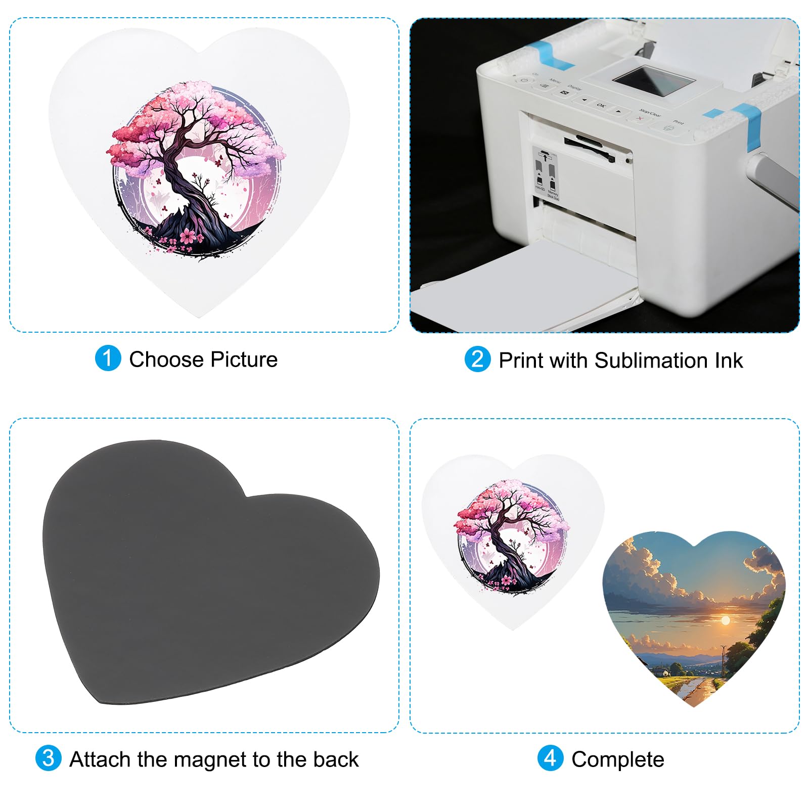 PATIKIL 4x3.7 in Sublimation Magnet Blanks - Image 4