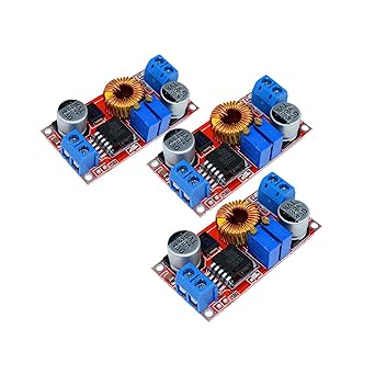 3 Packs XL4015 5A DC to DC CC CV Lithium Battery Step Charging Board is an LED Power Converter Charger Step Module.