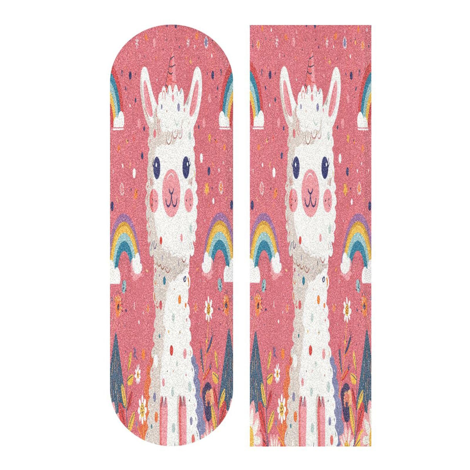 SDMKA Cute Cartoon Alpaca Skateboard Grip Tape 9