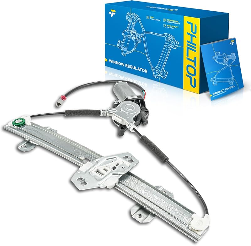 Máquina de vidro elétrica dianteira direita com motor PHILTOP para Honda Accord 1998–2002 – 2 pinos