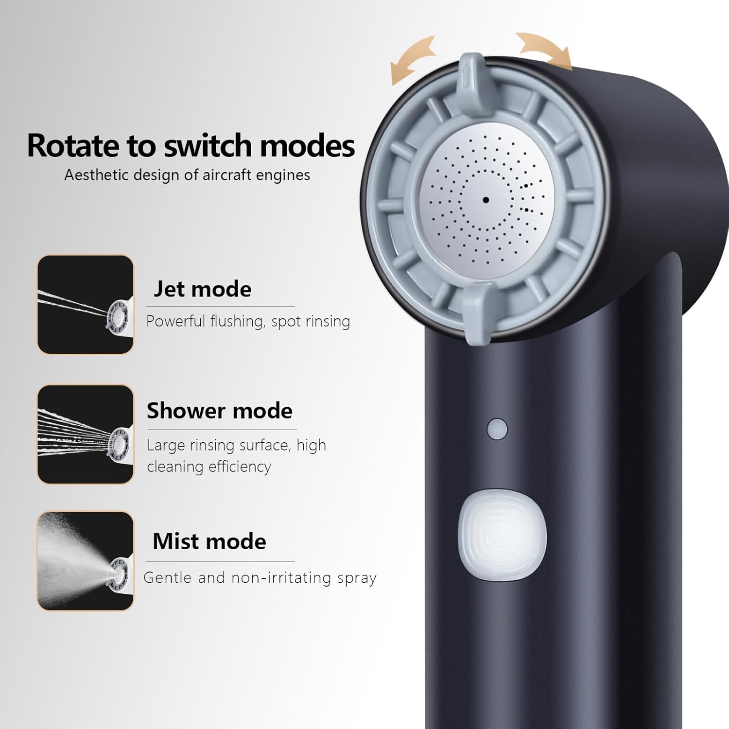 Portable Electric bidets,Five spray modes,Compact and portable bidet, Increase water pressure. Versatile Personal Hygiene Solution for Travel, Hotels, Baby Care,pregnant women (Black)