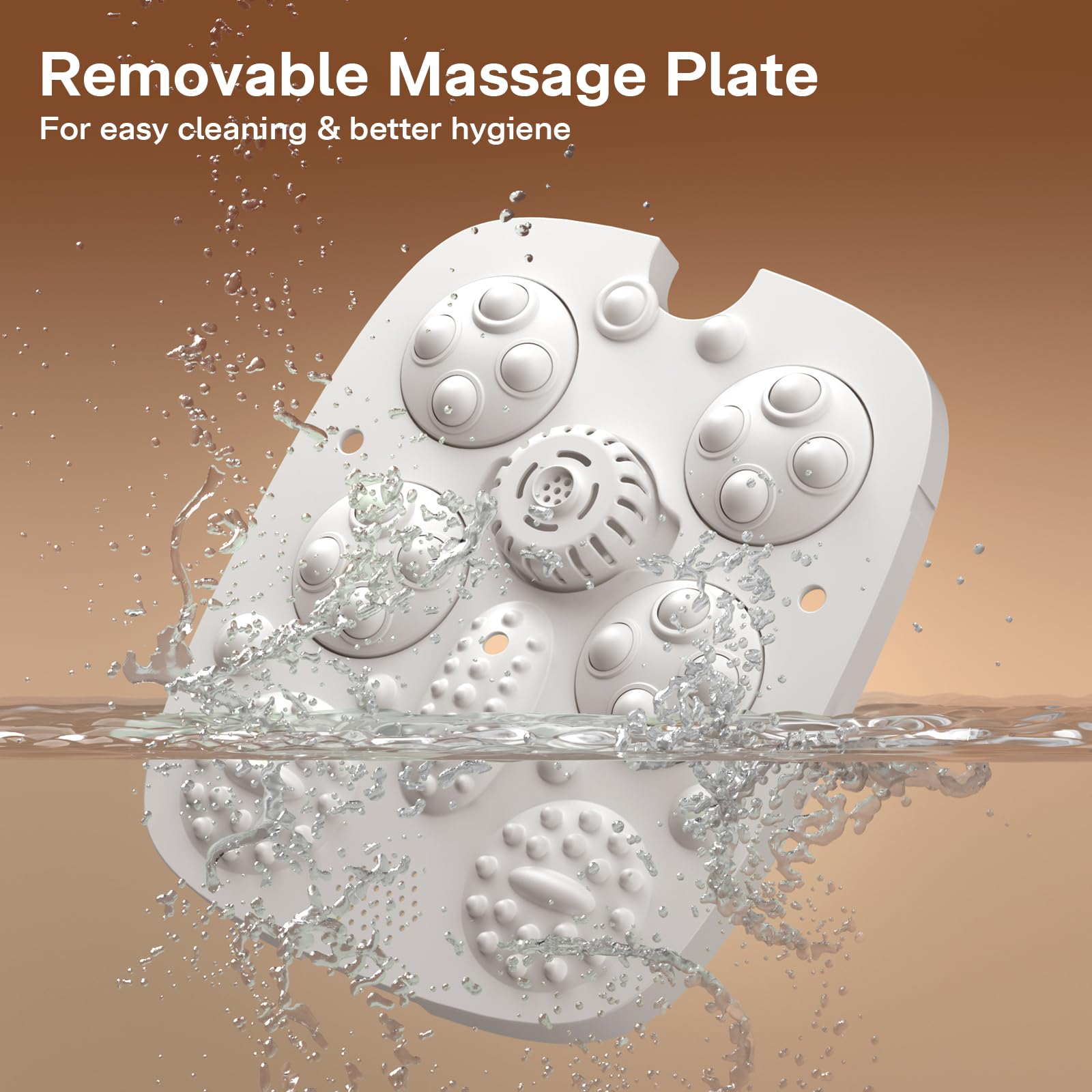 ALLJOY Thalasso Pieds Pliable avec Massage Automatique - Bain de Pieds Électrique avec 4 Rouleaux Motorisés, Bulles, Chauffage Rapide, Barre de Support Stable, Idéal jusqu'à Taille 46, Blanc