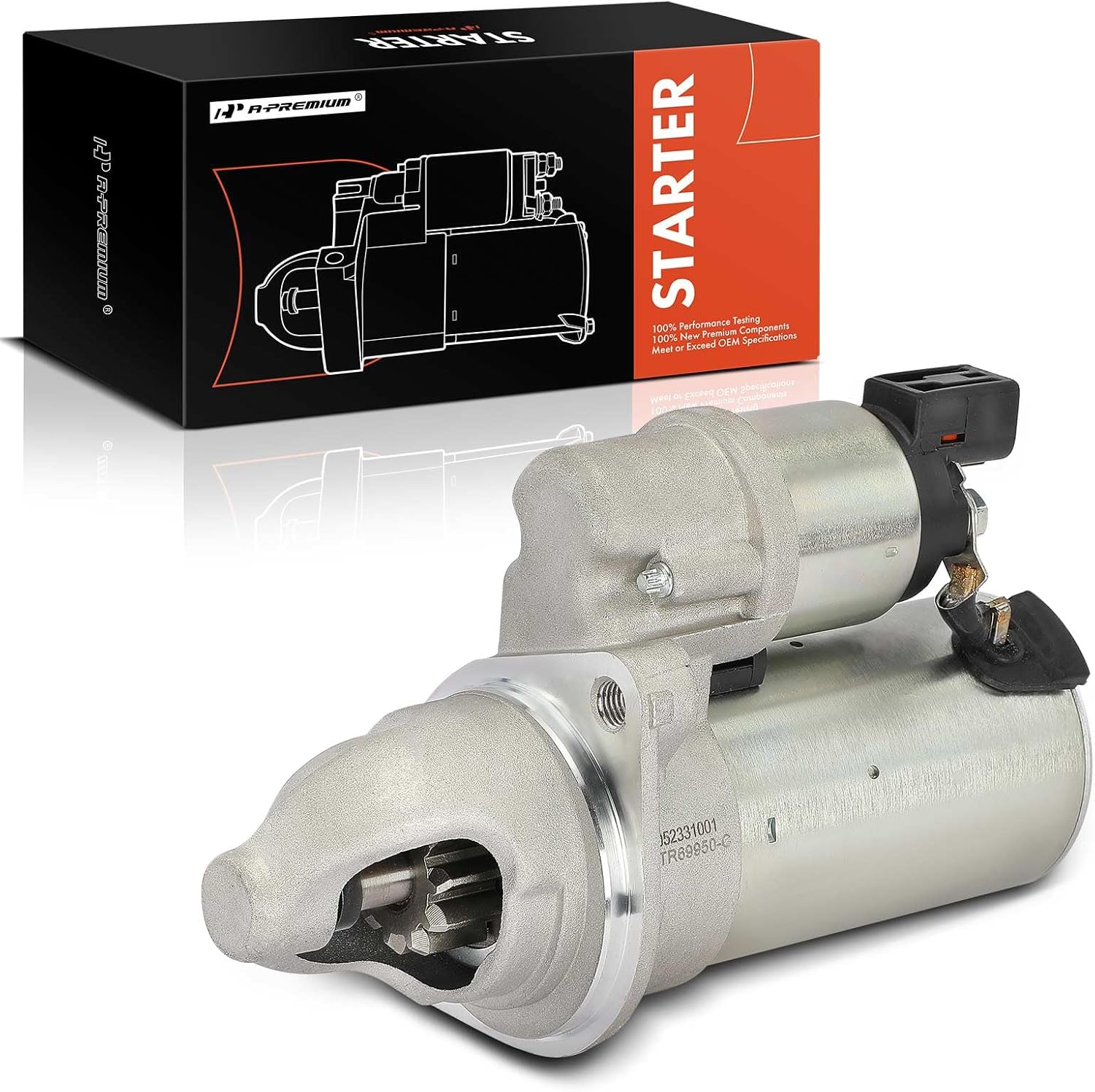 A-Premium Starter Motor Compatible with Hyundai Sonata 2014-2014, Santa Fe Sport 2014-2016 & Kia Optima 2014-2015, Sorento 2014-2014, 2.0L 2.4L, 12V 1.2KW 11-Teeth Clockwise, Replace# 8000621