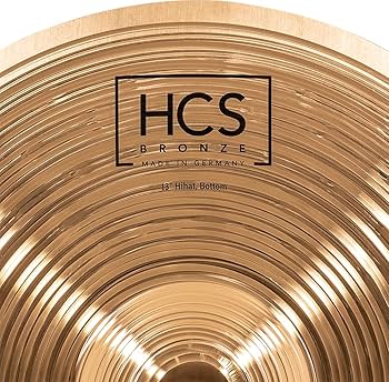 Meinl Cymbals 13u00e2u20ac Hihat (Hi Hat) Pair U00e2u20ac" HCS Traditional Finish Bronze For Drum Set, Made In Germany, (HCSB13H