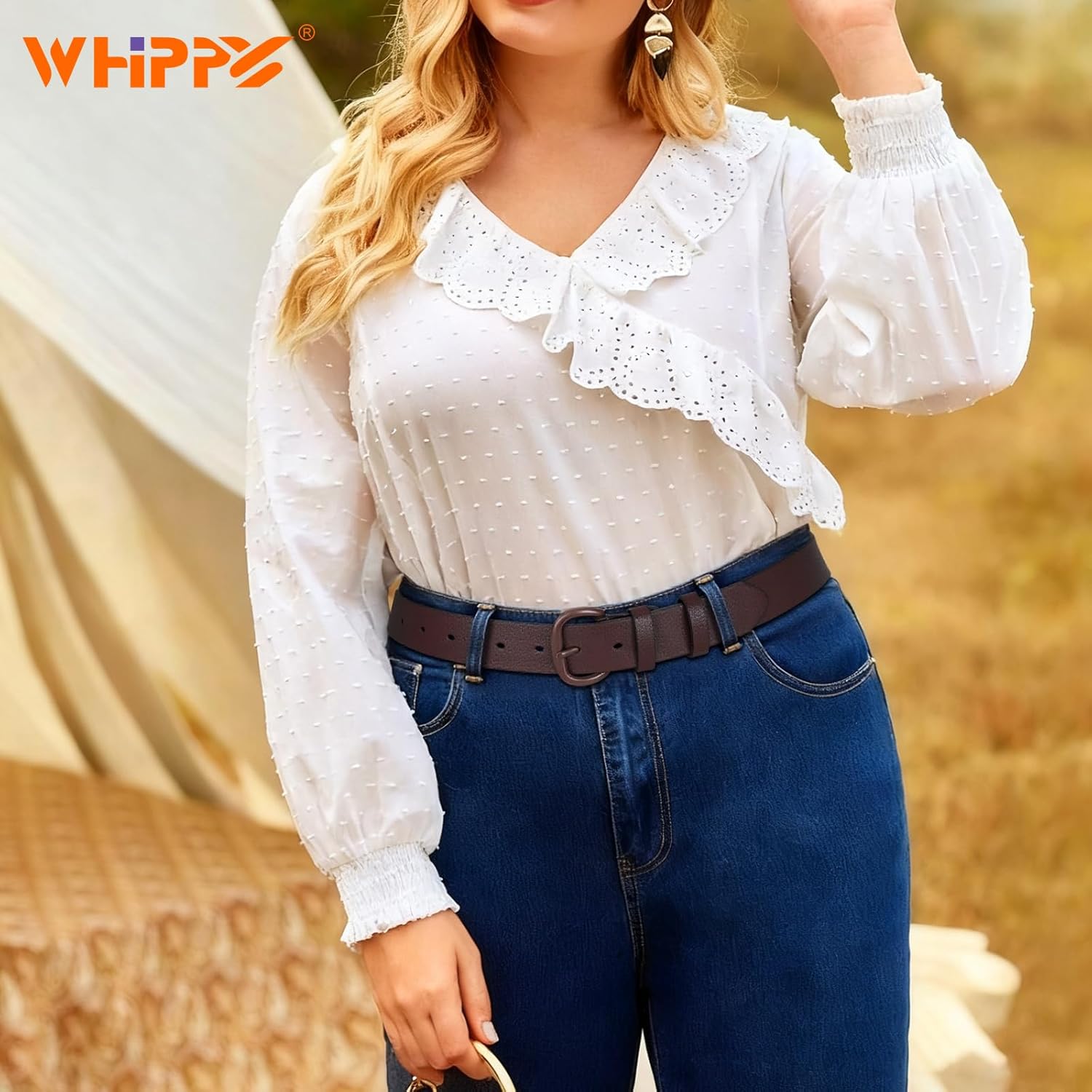 WHIPPY Women Leather Belt for Jeans Pants Dresses Black Ladies Waist Belt with Pin Buckle - Image 5