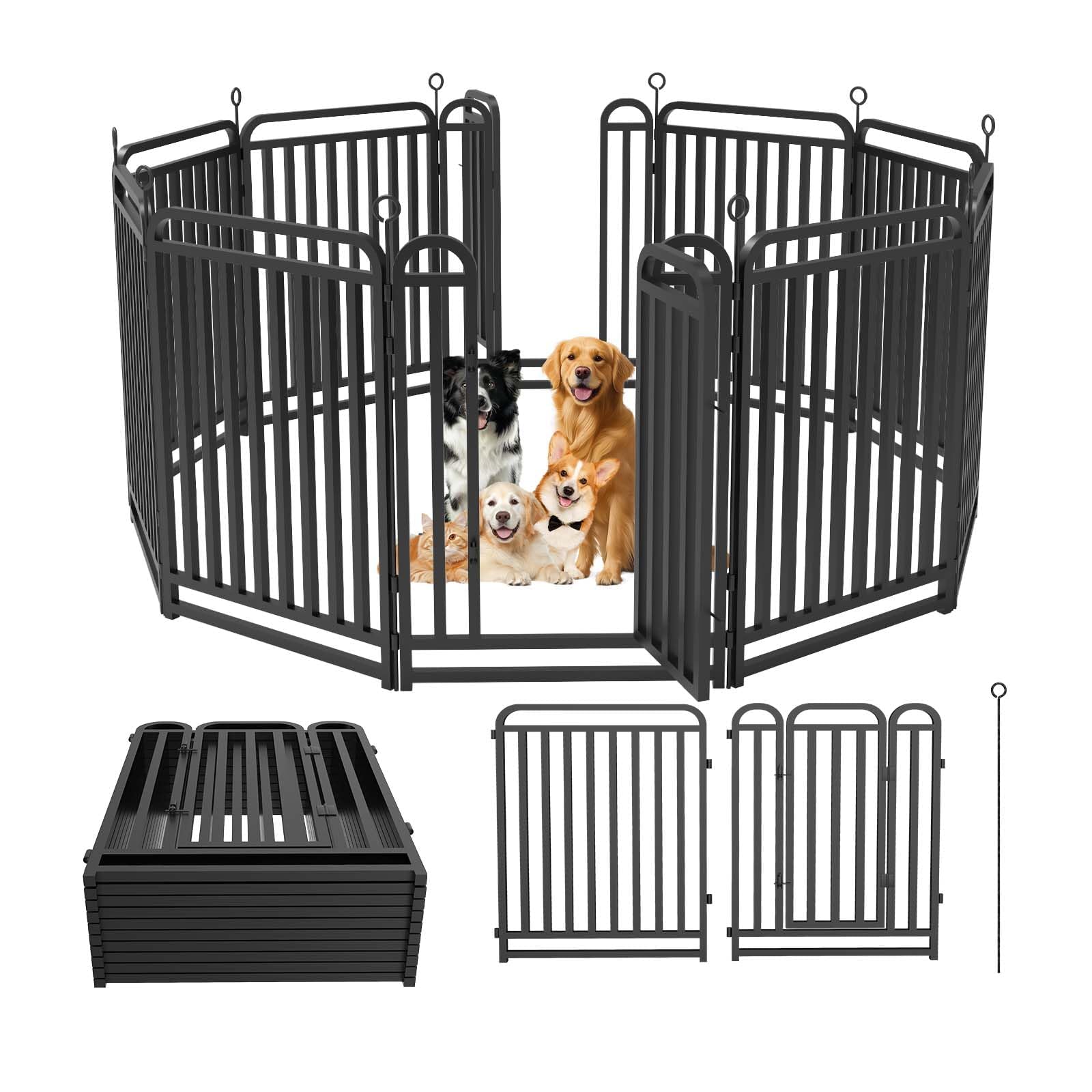 Amazon | Areden ペットサークル ペットフェンス 犬 サークルケージ