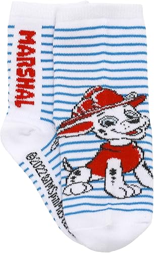 Miniatura 7 de Nickelodeon Paquete de 5 calcetines deportivos con personajes de Paw Patrol para niño, gris claro jaspeado, talla M