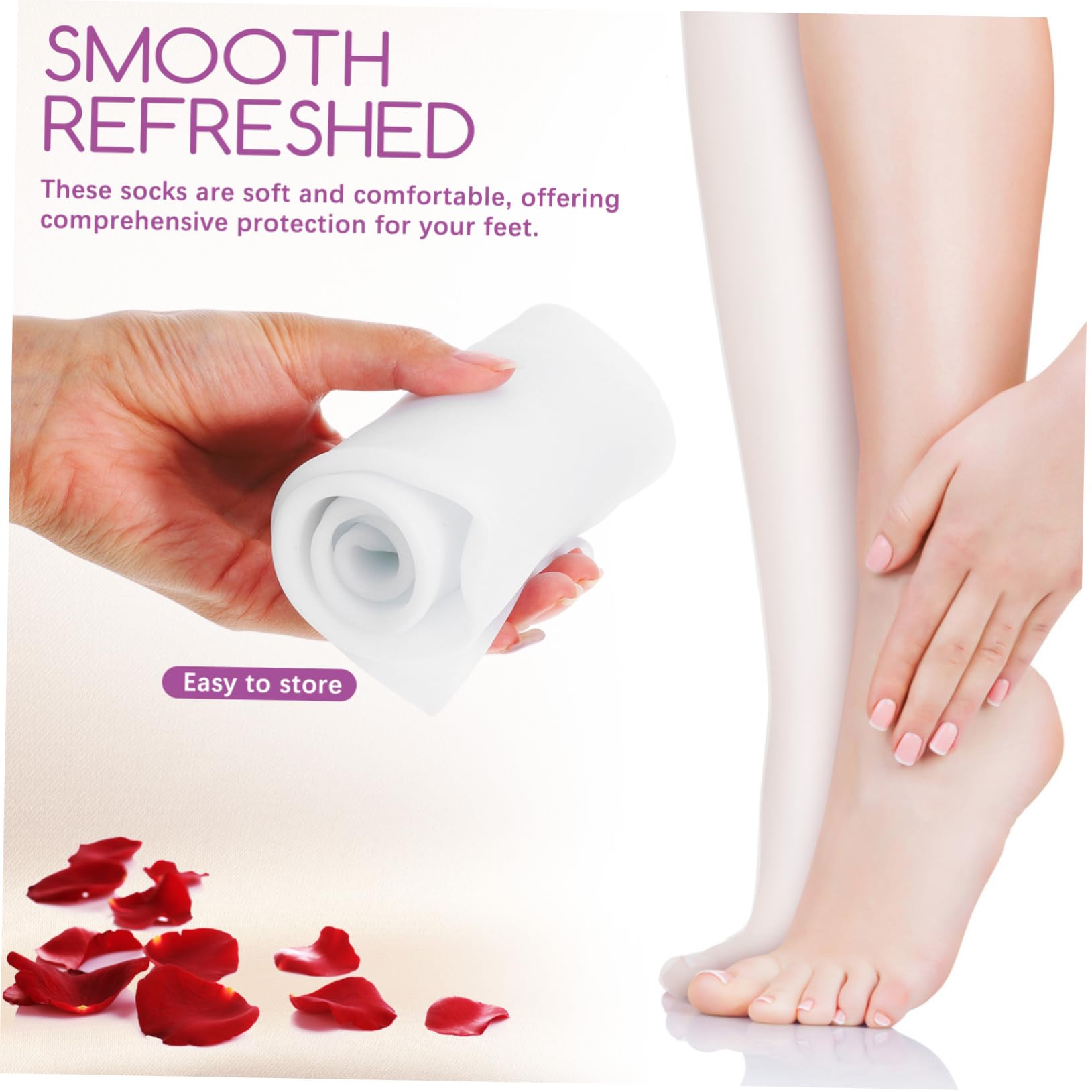 Homoyoyo Medias de Gel Hidratantes para Dormir Calcetines de Hombre y Mujer Loción para Pies Secos y Agrietados Uso Spa Nocturno