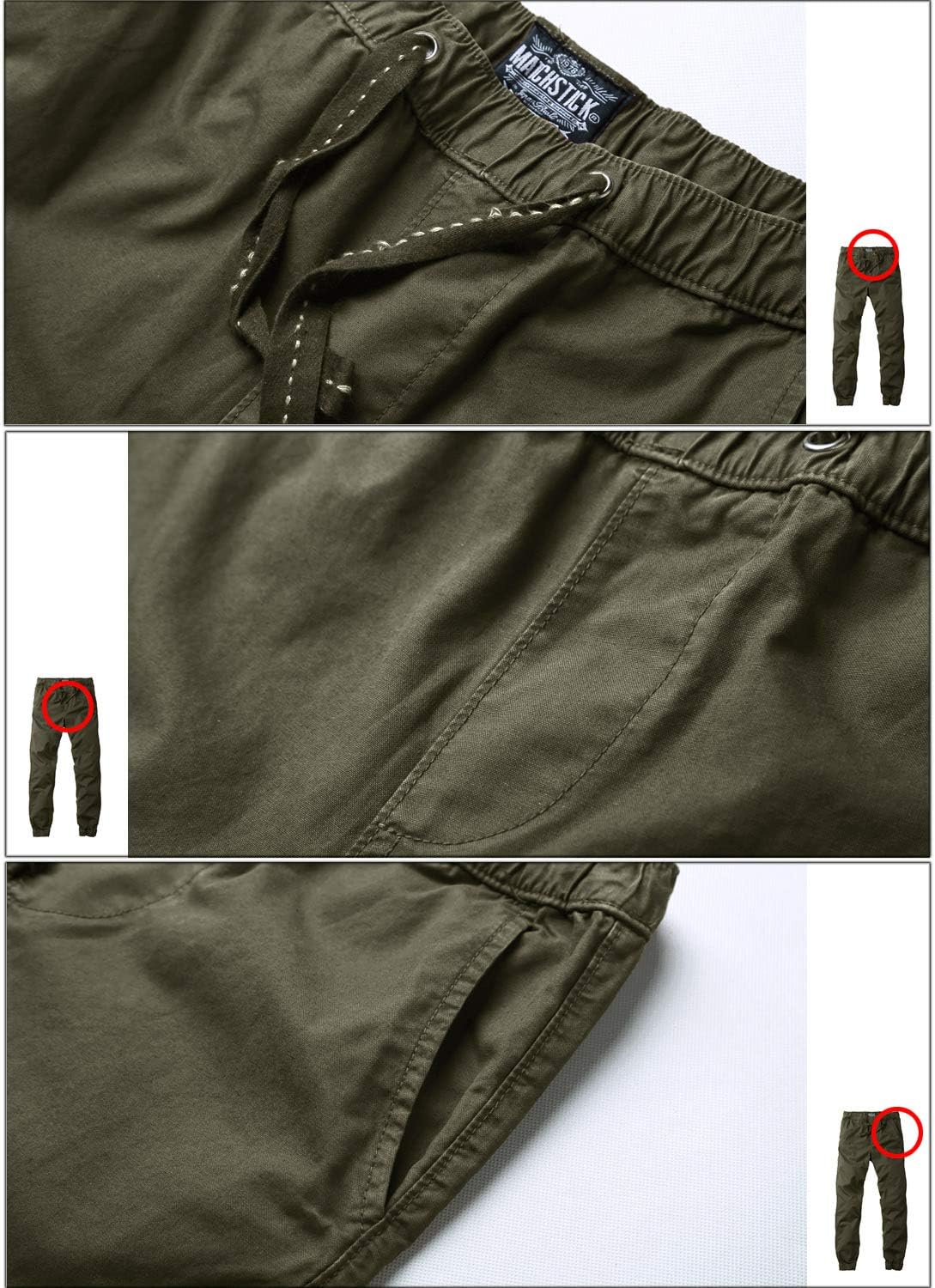 Match Men's Chino Jogger Pants - Image 5