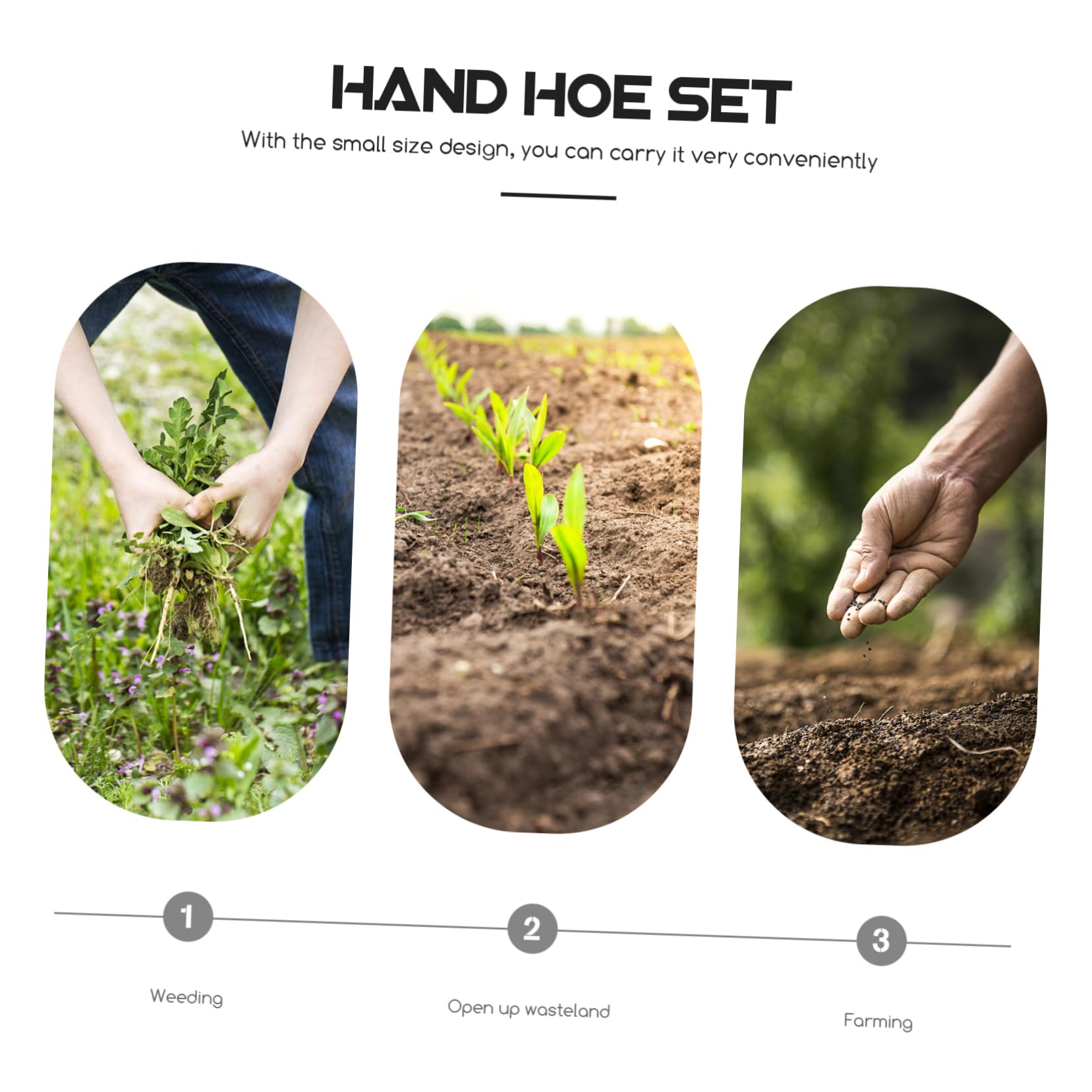 BESPORTBLE 2 Piezas De Azadas Pequeñas Herramienta De Excavación Manual Azadas De Cultivo Azadas De Mano Azadas De Jardinería Azadas De Mano Agrícolas Suministros De Jardinería