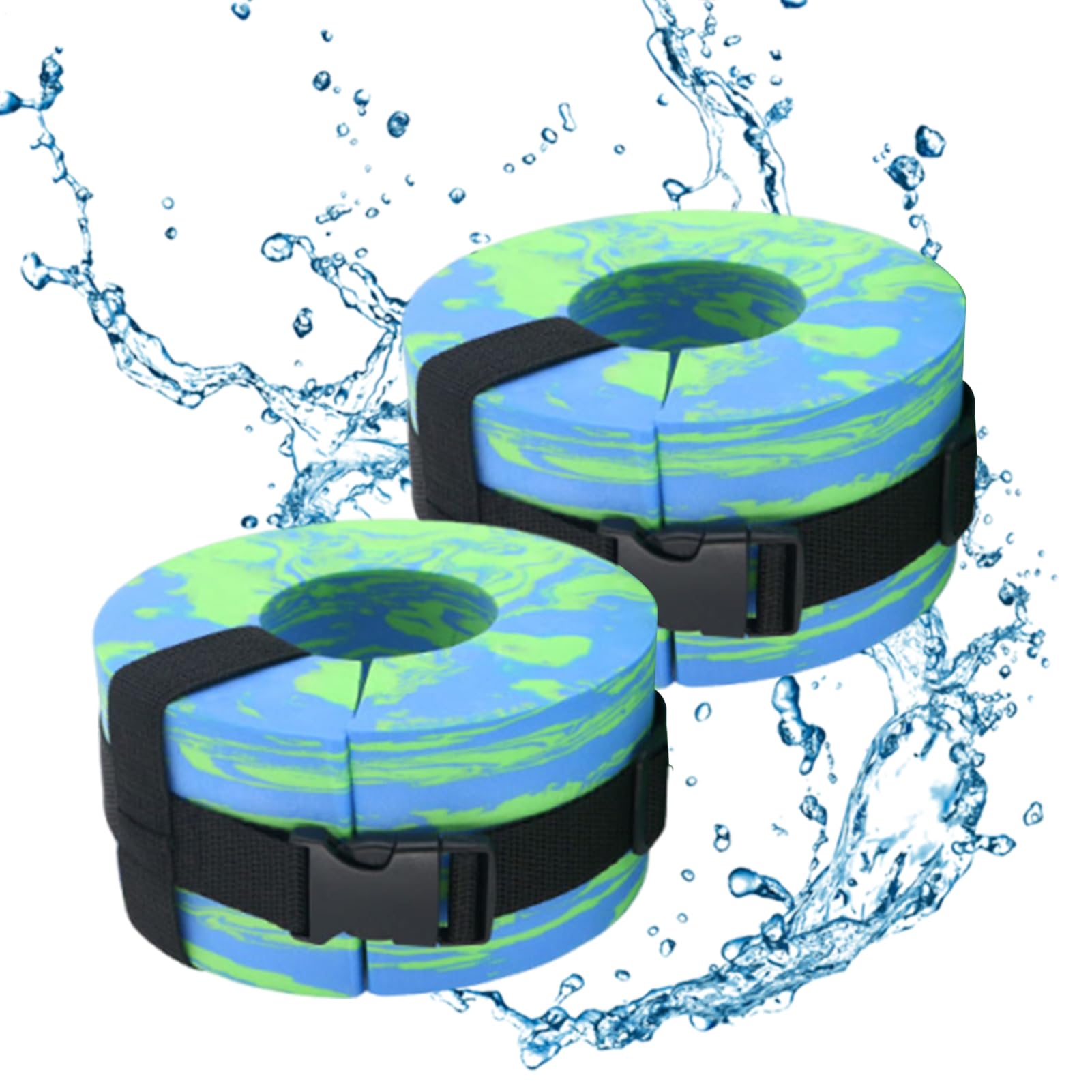 Aqua-Knöchelgewichte | Ausrüstung mit Eva-Manschetten | Tragbares Gewicht für Becken, Knöchel, Arme, Gürtel, Amateure, Anfänger, Erwachsene, Athleten