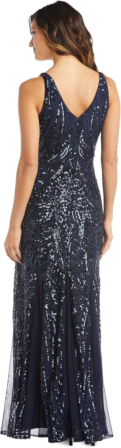 R&M Richards Womens Shinning Star Beaded Gown - Image 3