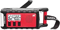 Vista 10 de Midland ER210 - Radio AM/FM compacta de emergencia con manivela, múltiples fuentes de alimentación que funciona como linterna de emergencia SOS