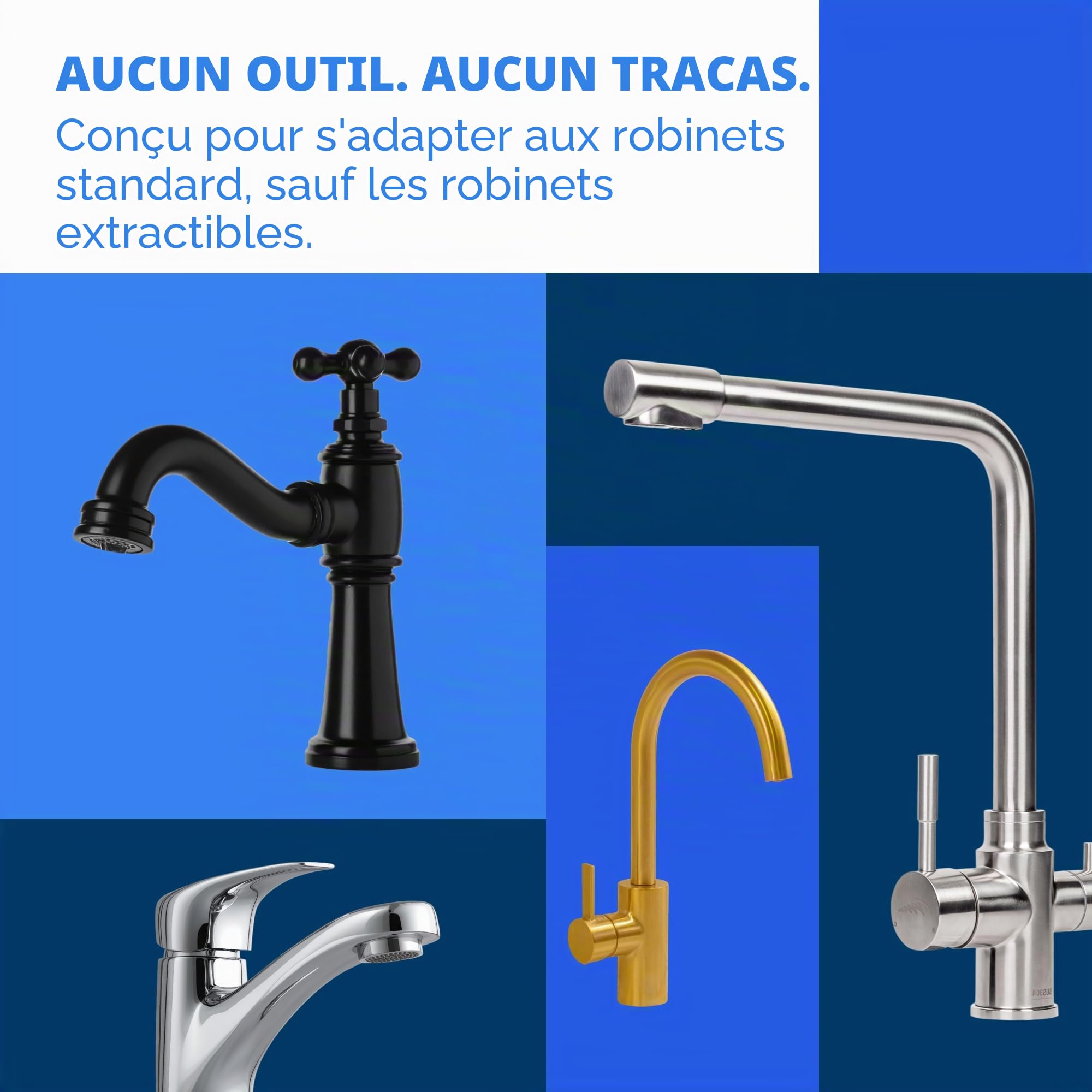 BRITA Système de filtre à eau pour robinet, blanc, 1 pièce